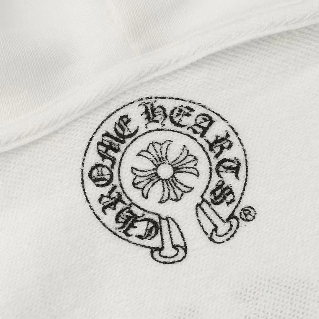 P240 Cross-border model, please do not place an order if you are pursuing quality - Chrome Hearts/Chrome Hearts 23ss cross ✝️ Sanskrit printed zipper sweatshirt cardigan jacket - High weight, high density and high quality. The wool is soft, delicate and skin-friendly. Soft and silky to the touch. Warmth and skin-friendly. - Custom-woven and dyed with no color difference. No matter the fabric or workmanship details, it beats the ordinary version on the market. - Hardware zipper accessories are all customized and full of details - Color: black White -Size: S M L XL